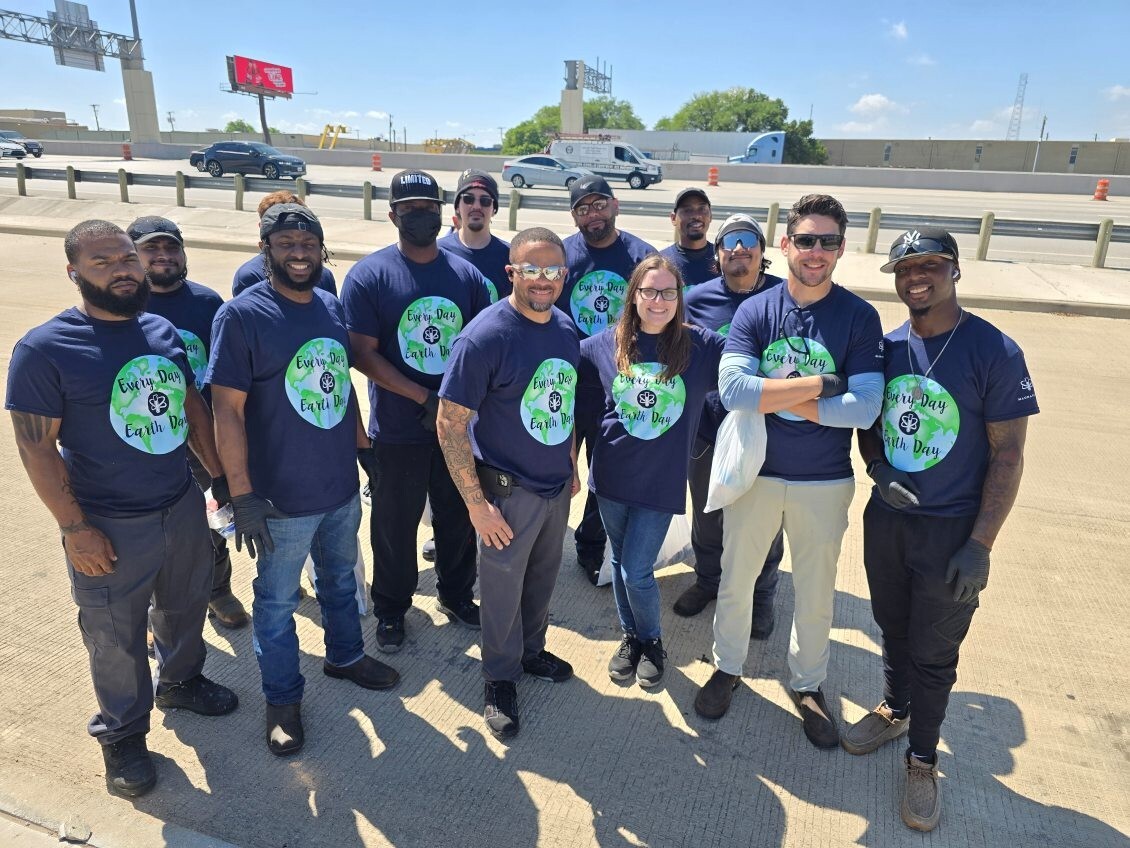 Helping to tidy up our local neighborhood with a community trash walk